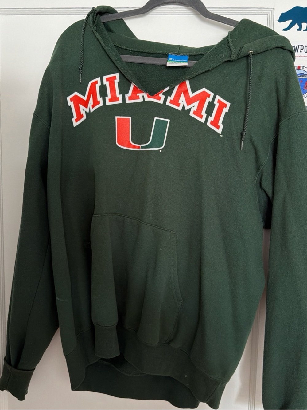 Miami U Green Pullover Hoodie Sweatshirt